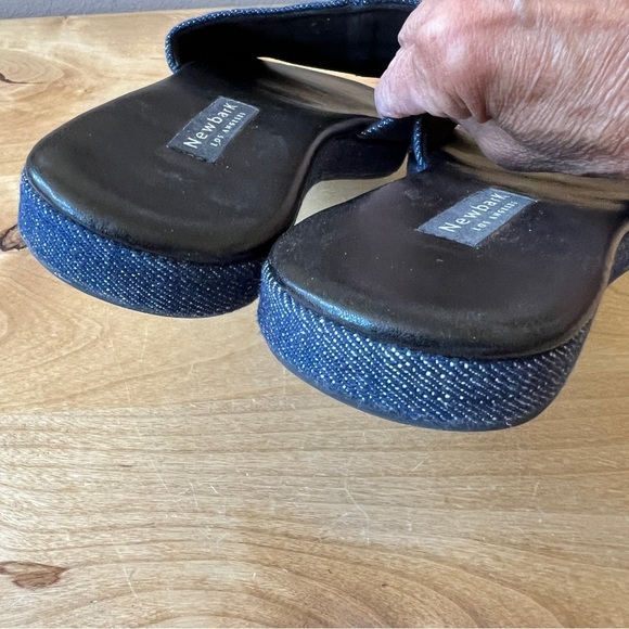 NEWBARK FRANKIE SLIDE SANDALS WOMENS 8.5 DENIM CASUAL SUMMER MINIMALIST CHIC - Picture 7 of 9